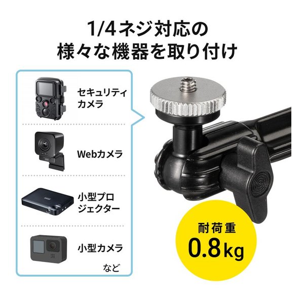 SANWA SUPPLY サンワサプライマグネット取付け式カメラマウント 長アーム VEH-CMMG2(2663661)代引不可 送料無料_9