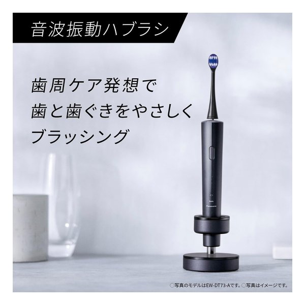 Panasonic パナソニック音波振動ハブラシ ドルツ USB充電/3種のブラシ/携帯ケース付き/ディープネイビー EW-DA48-A(2676674)送料無料_3