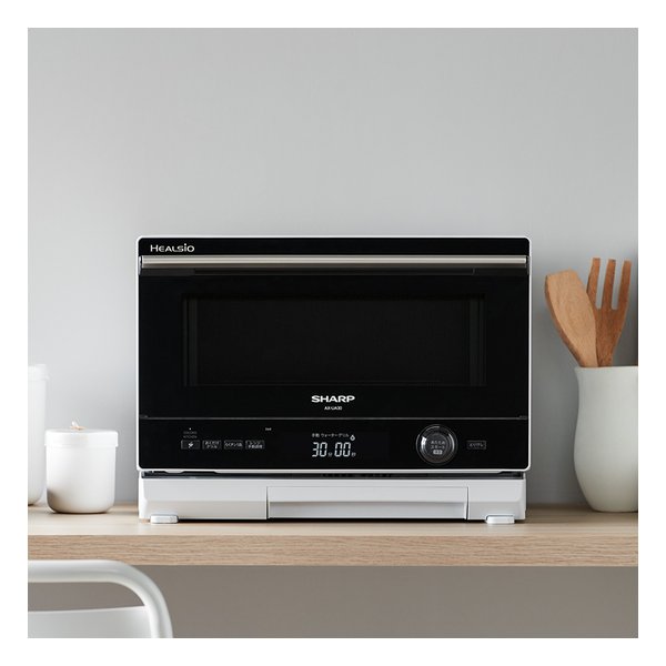 SHARP シャープウォーターオーブン HEALSIO ヘルシオ 22L/1段調理/COCORO KITCHEN対応/ホワイト系 AX-UA30-W(2610886)送料無料_2
