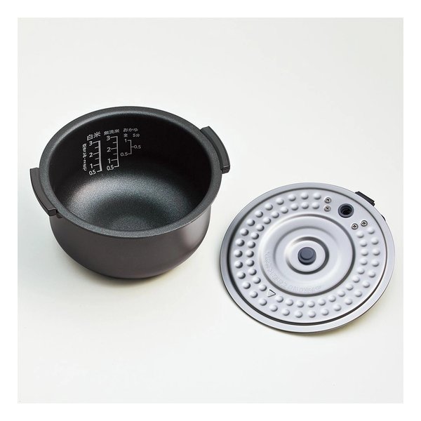SHARP シャープジャー炊飯器 3合炊き/3mm圧釜/ブラック系 KS-CF05E-B(2653614)送料無料_3