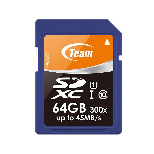 Team チームSDXCカード 64GB Class10/UHS-I TG064G0SD3FT(2408698)送料無料
