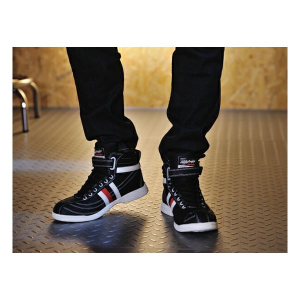 DAYTONA デイトナライディング シューズ HBS-001 SAFE シューズ ブラック/ホワイトレッドライン 25.5cm 99064(2495753)送料無料