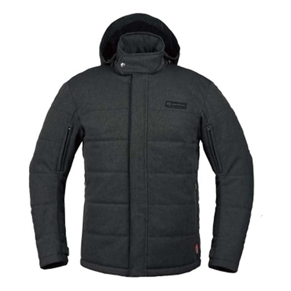 ROUGH&amp;ROAD ラフアンドロードウインターアーバンフーディー ヘリンボーンブラック/L RR7699HB-BK3(2516057)送料無料