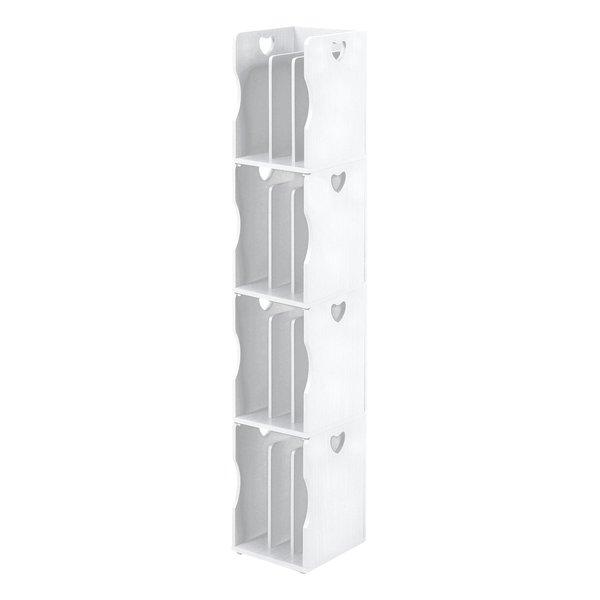 萩原 ハギハラブックスタンド ホワイト 4個組 幅24.5×奥行25.5×高さ35cm 1台 MM-6805WHS(2529777)代引不可
