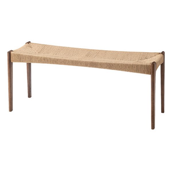 東谷 アズマヤペーパーコードベンチ ブラウン 幅105×奥行き36×高さ46×座面高45cm ACE-76BR(2559716)代引不可