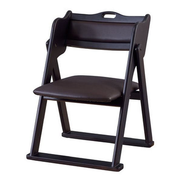 東谷 アズマヤフォールディングチェア ブラック 幅50×奥行き52×高さ66×座面高36cm BC-510BK(2559719)代引不可