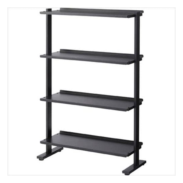 東谷 アズマヤ2WAYラック4D ブラック W80.5×D31×H119.5/125 DIS-74BK(2559785)代引不可
