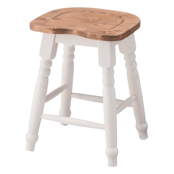 東谷 アズマヤミディ スツール ホワイト W35×D30×H45 CFS-213(2564621)代引不可