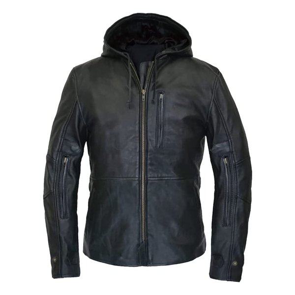 ROUGH&amp;ROAD ラフアンドロードシープレザーパーカーFP ブラック Sサイズ RA5033BK1(2546195)代引不可 送料無料