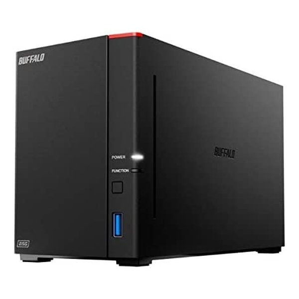 BUFFALO バッファローリンクステーション SOHO向け LS720DNB ネットワークHDD 2ベイ 16TB LS720DN1602B(2556359)代引不可 送料無料