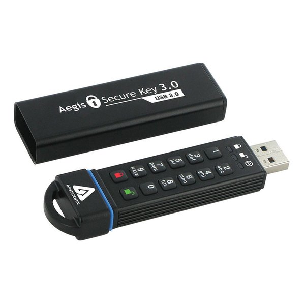 Apricorn アプリコーンAegis Secure Key 3.0 セキュアストレージ 1TB USB3.0対応 USBメモリー ASK3-1TB ASK3-1TB(2574135)代引不可 送料無料