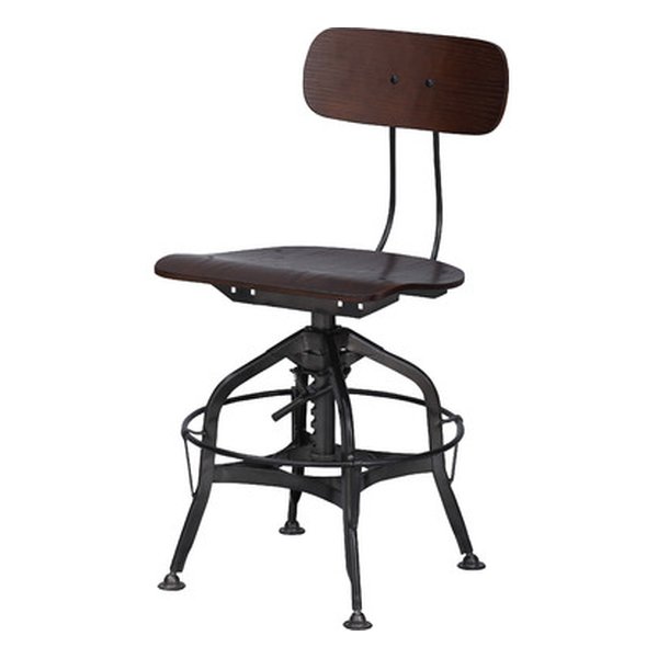 東谷 アズマヤチェア ブラウン 幅50×奥行き53×高さ77-88×座面高45-56cm TTF-424BR(2560313)代引不可