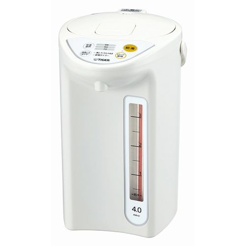 TIGER タイガー魔法瓶マイコン電動ポット 4.0L/ホワイト PDR-G401-W(2418801)送料無料