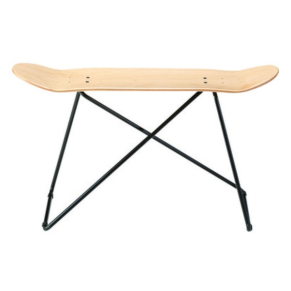 東谷 アズマヤスケートボードスツール ナチュラル 幅81×奥行き31×高さ50cm SF-201NA(2560227)代引不可