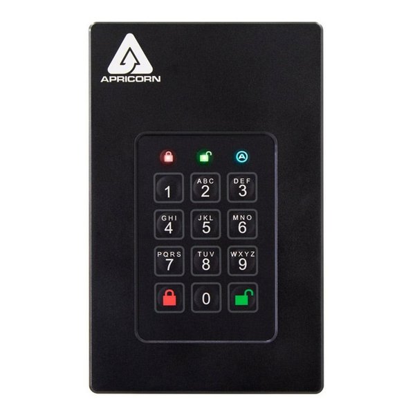Apricorn アプリコーン外付けSSD ポータブル Aegis Fortress L3 - USB 3.0 Solid State Drive AFL3-S2TB AFL3-S2TB(2574129)代引不可 送料無料