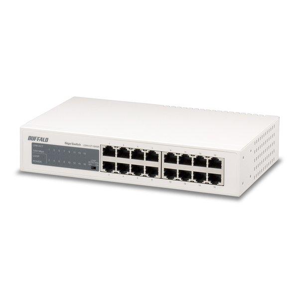 BUFFALO バッファローGiga対応 スイッチングHub 16ポート LSW4-GT-16NSR(2371768)代引不可 送料無料
