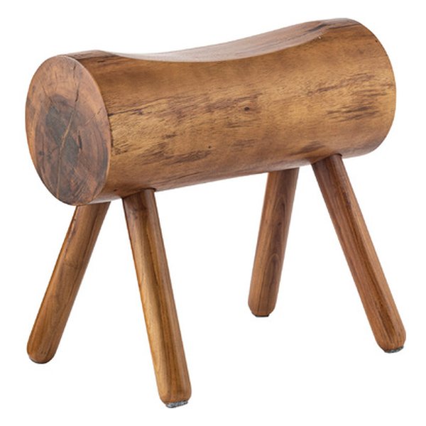 東谷 アズマヤウッドスツール ブラウン 約幅50×奥行き30×高さ45cm JW-641(2559919)代引不可