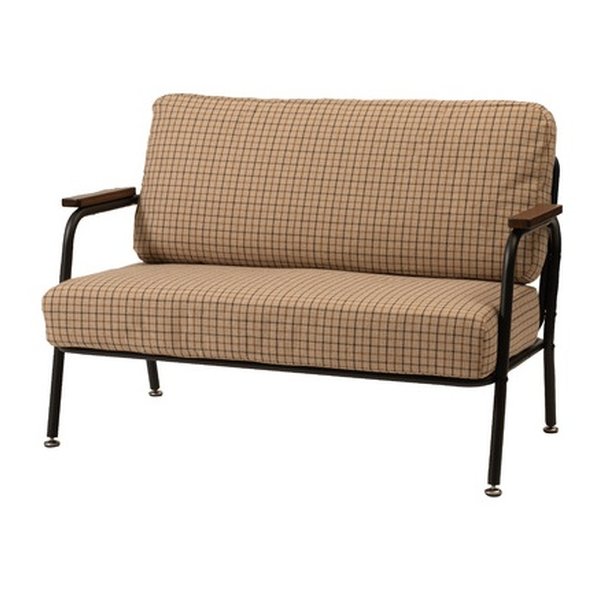 東谷 アズマヤソファ 2人掛け ベージュ レトロ W110×D63×H75×SH38 RKC-102BE(2560181)代引不可
