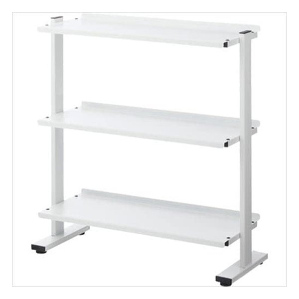 東谷 アズマヤ2WAYラック3D ホワイト W80.5×D31×H85.5/91 DIS-73WH(2559784)代引不可