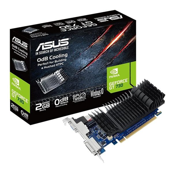 ASUS エイスースグラフィックボード NVIDIA GeForce GT 730 2GB GDDR5 GT730-SL-2GD5-BRK(2514281)貨物輸送無料