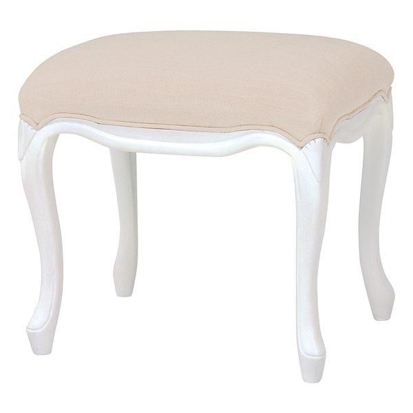 萩原 ハギハラハンプトン スツール アンティークホワイト 幅47cm 木製 RH-1370AW(2519668)代引不可