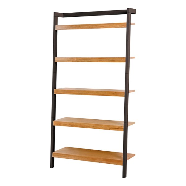 萩原 ハギハラオープンラック 幅96×奥行36×高さ183cm ブラック/ナチュラル RCC-1773BK(2519615)代引不可