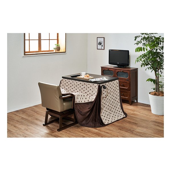 萩原 ハギハラハイタイプ薄掛け布団/こたつ布団 幅90cm リモコン用ポケット付き トルタFH960(2520474)代引不可