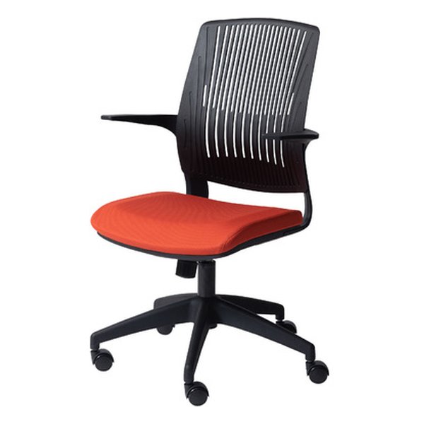 東谷 アズマヤクレコ オフィスチェア オレンジ 幅61.5×奥行き61.5×高さ92-99×座面高45-52cm OFC-50ORB(2560079)代引不可