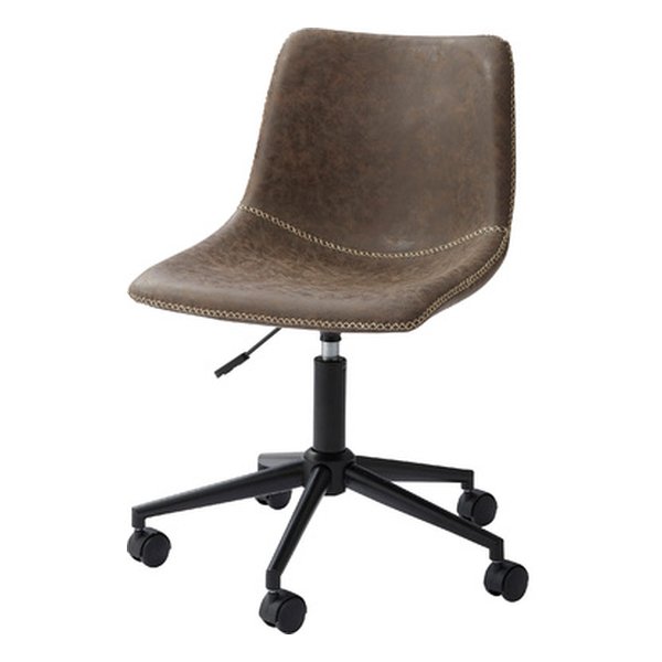 東谷 アズマヤデスクチェア ブラウン 幅56×奥行き58×高さ78-87×座面高45-54cm PC-77BR(2560092)代引不可
