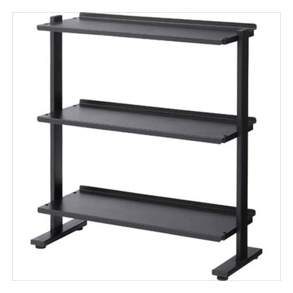 東谷 アズマヤ2WAYラック3D ブラック W80.5×D31×H85.5/91 DIS-73BK(2559782)代引不可