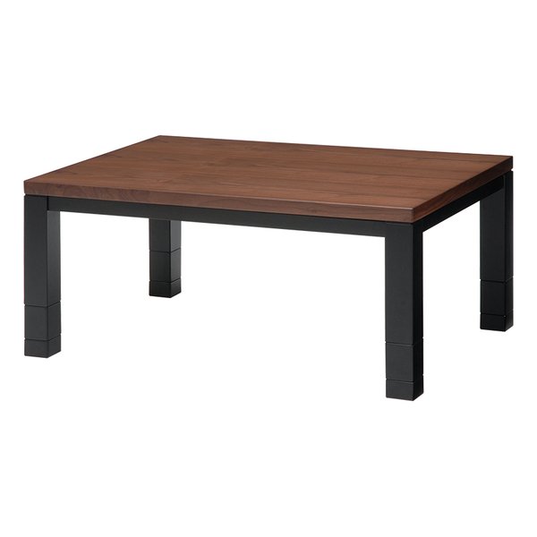 萩原 ハギハラリビングコタツ 幅120cm 高さ4段階調節 コード収納ボックス付き ジェスタK120WN(2520434)代引不可