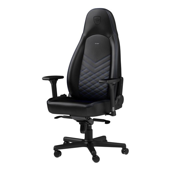 noblechairs ノーブルチェアーズICON アイコン ブルー オフィス＆ゲーミングチェア ヘッドレスト ランバーサポート NBL-ICN-PU-BBL-SGL(2482396)代引不可