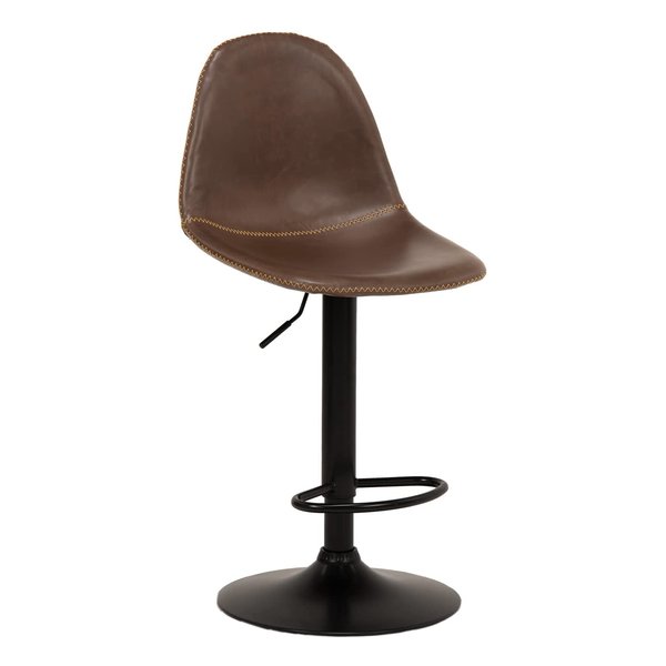 萩原 ハギハラバーチェア 高さ94〜115 ダークブラウン LC-4525DBR(2536424)代引不可