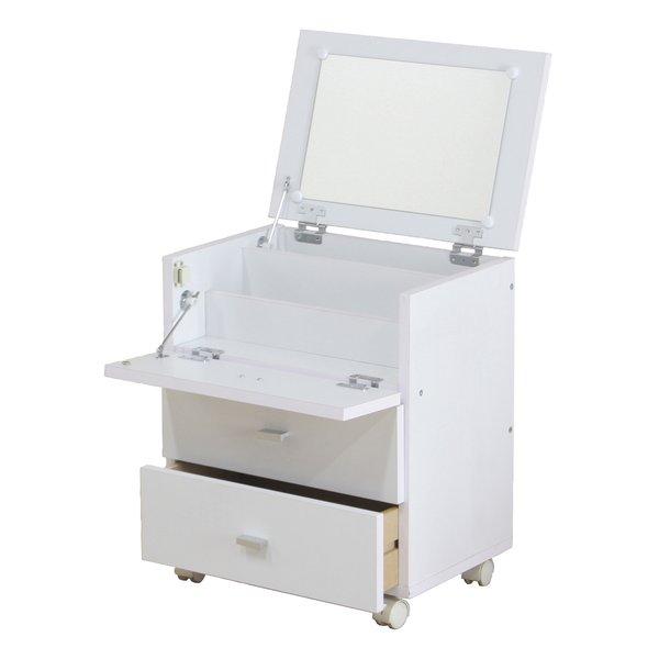 不二貿易 フジボウエキフィーゴ ドレッサー（ＷＨ） 幅45cm ホワイト FWK-4553DR(2542855)代引不可
