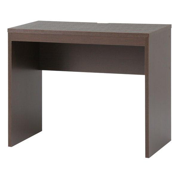 不二貿易 フジボウエキシンプルデスク 幅90cm 木製 ブラウン DE-9045BR(2542647)代引不可