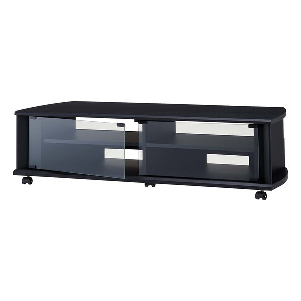 ハヤミ工産 Hayami Industryテレビ台 43〜52V型対応 ブラック木目 ローポジション TV-BS120L(2566214)代引不可 送料無料