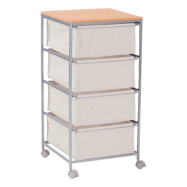 東谷 アズマヤキャンバスチェスト4段 W43×D44×H84 MIP-278(2565036)代引不可