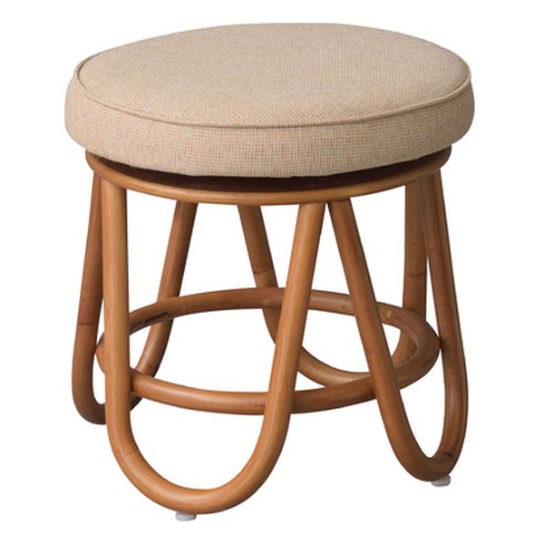 東谷 アズマヤモリー 回転スツール ベージュ 直径39.5×約高さ35.5cm NS-538BE(2565100)代引不可