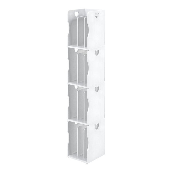 萩原 ハギハラブックスタンド ４個組 約 高さ34.5cm（1台）ホワイト MM-7205WH-S(2569193)代引不可