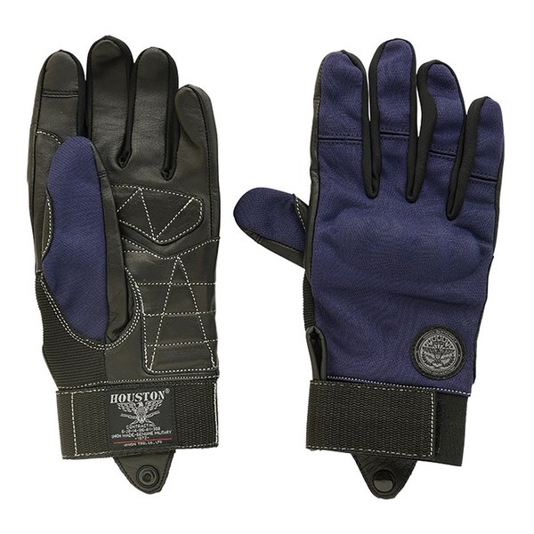HOUSTON ヒューストンHTVG2312S MESH/LETHER グローブ ネイビー XLサイズ HTVG2312SNVX(2563991)送料無料