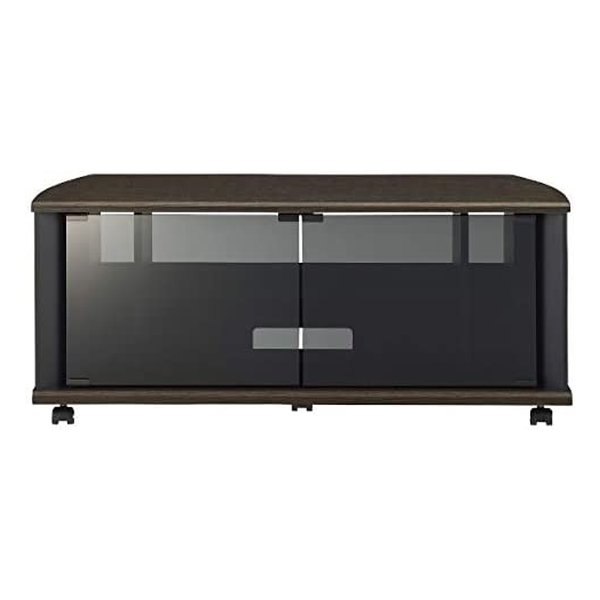 ハヤミ工産 Hayami Industryテレビ台 32〜43V型対応 ダークブラウン木目 TV-MS100H(2566224)代引不可 送料無料