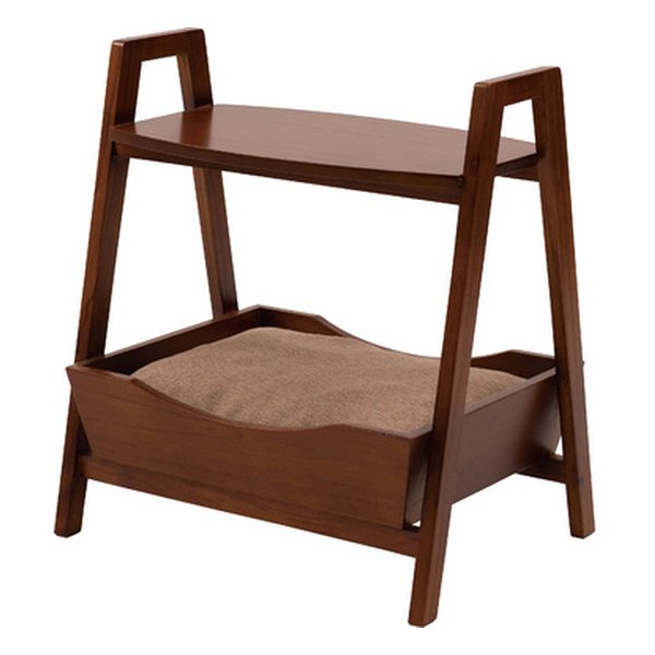 東谷 アズマヤペット サイドテーブル ブラウン 幅54×奥行き40×高さ60cm PET-67(2565206)代引不可