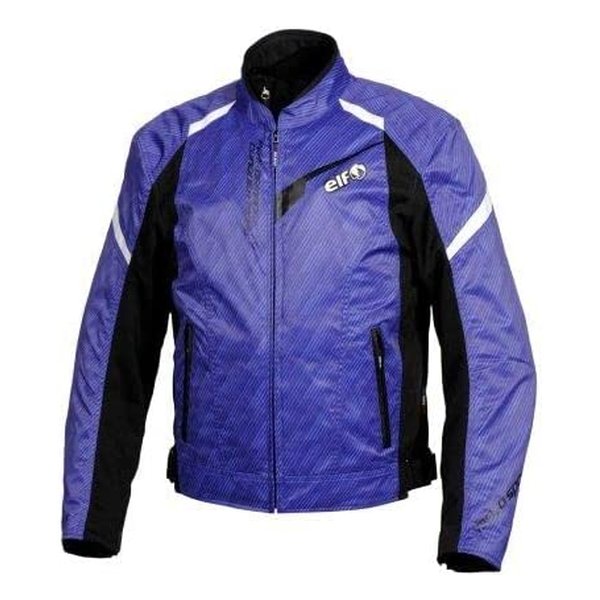 elf エルフELF EJ-W114 ファーチレスポルトジャケット ブルー LLサイズ