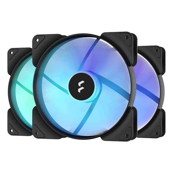Fractal Design フラクタルデザインAspect 14 RGB PWM Black Frame 3-pack PCケースファン 14cm デイジーチェーン対応 FD-F-AS1-1407(2512682)代引不可 送料無料