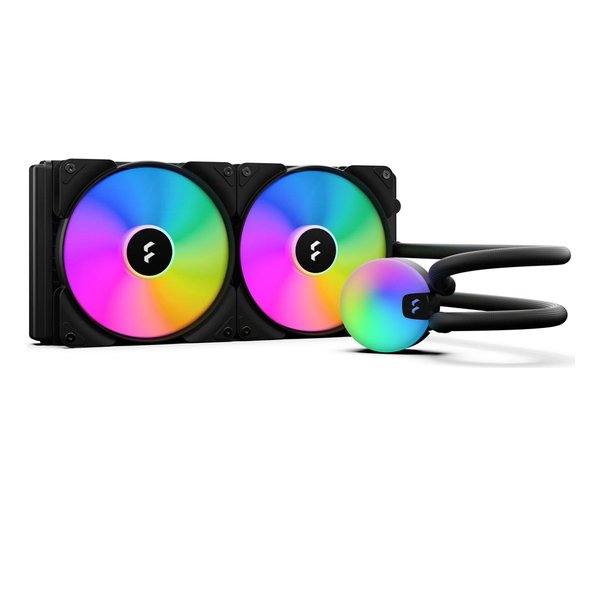 Fractal Design フラクタルデザインLumen v2 RGB 水冷一体型CPUクーラー 140mmファン×2 FD-W-L1-S2812 FD-W-L1-S2812(2573995)代引不可 送料無料