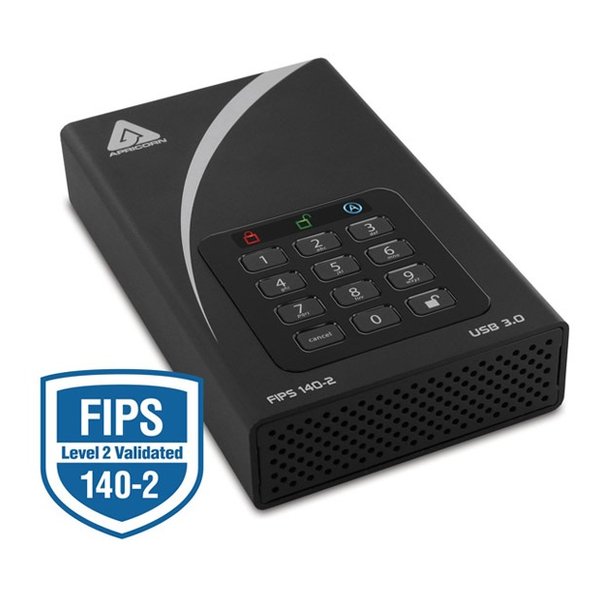 Apricorn アプリコーンAegis Padlock DT セキュアストレージ 6TB 3.5インチ 外付け ADT-3PL256F-6000 R2 ADT-3PL256F-6000 R2(2573525)代引不可 送料無料