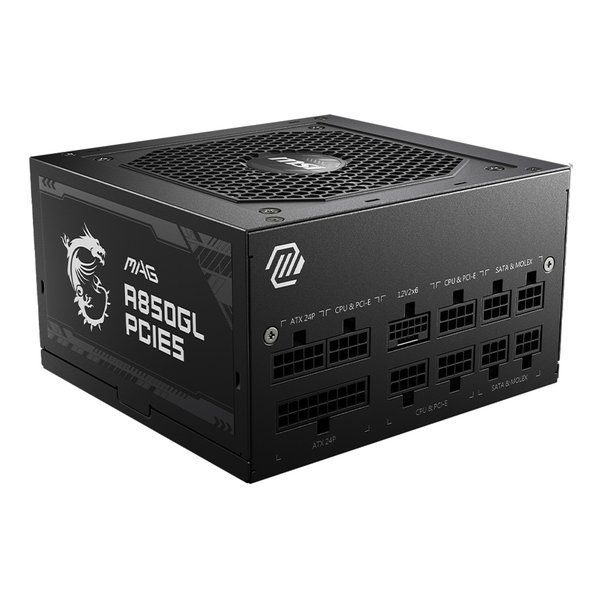 MSI エムエスアイPC電源ユニット 850W 80PLUS GOLD PCIe5.0/ATX3.0ネイティブ対応 MAG A850GL PCIE5(2578382)送料無料