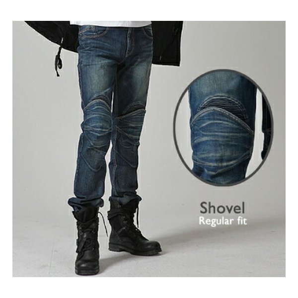 ROUGH&amp;ROAD ラフアンドロードUGLYBROS モトパンツ SHOVEL BL-28 UB0003BL1(2491698)代引不可 送料無料