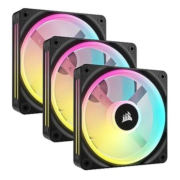 CORSAIR コルセアPWMファン iCUE LINK QX120 RGB Starter Kit ブラック CO-9051002-WW(2579794)代引不可 送料無料