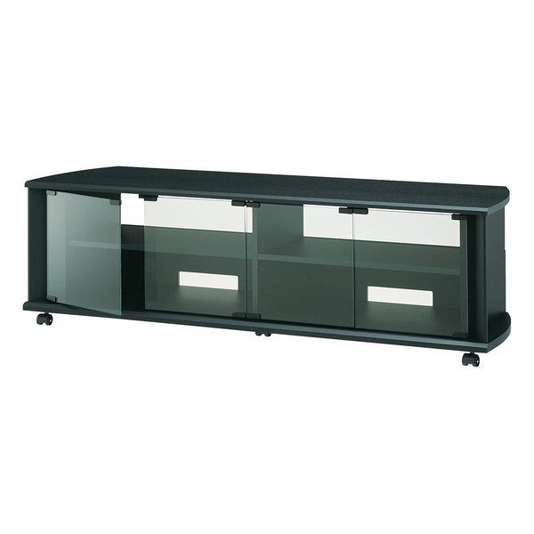 ハヤミ工産 Hayami Industryテレビ台 52〜60V型対応 ブラック木目 スタンダードタイプ TV-BS140H(2566215)代引不可 送料無料